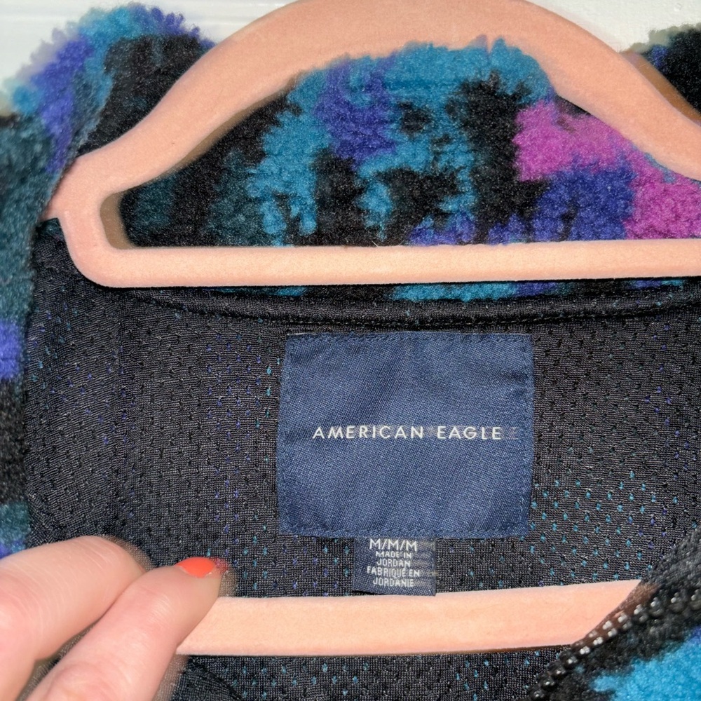 Patterned fleece zip up jacket - Picture 2 of 2